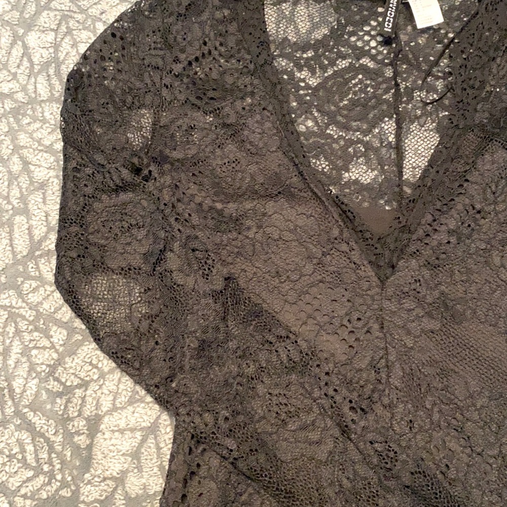 H&M black lace dress